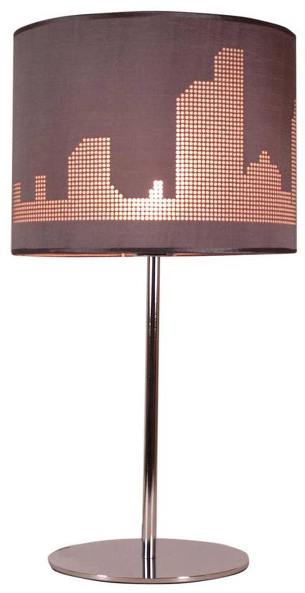 Candellux Manhattan lampa stołowa 1x60W chrom 41-55029