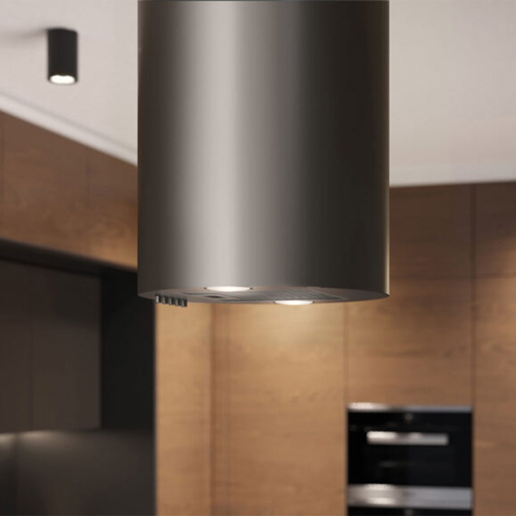 Maan Elba okap kuchenny 31 cm wyspowy czarny OELB31D4PC.S3CZ.MC_EO