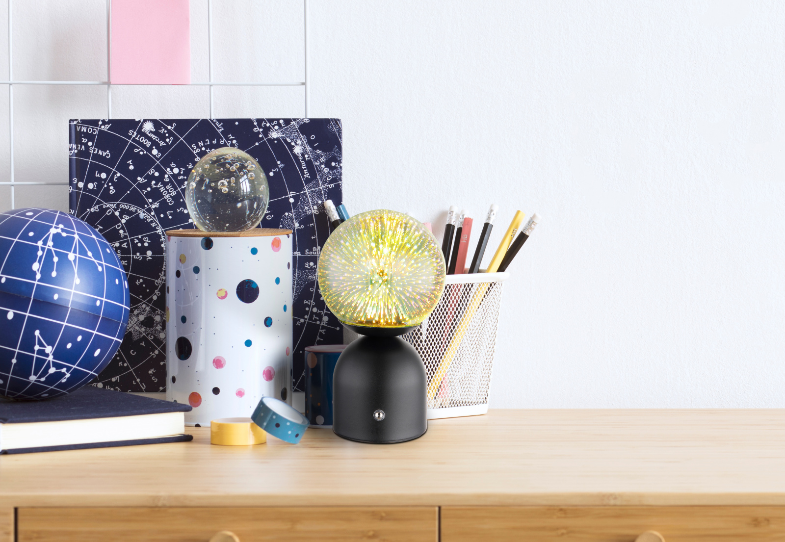 Globo Lighting Julsy lampa stołowa 1x2,5 W czarna 21006SS