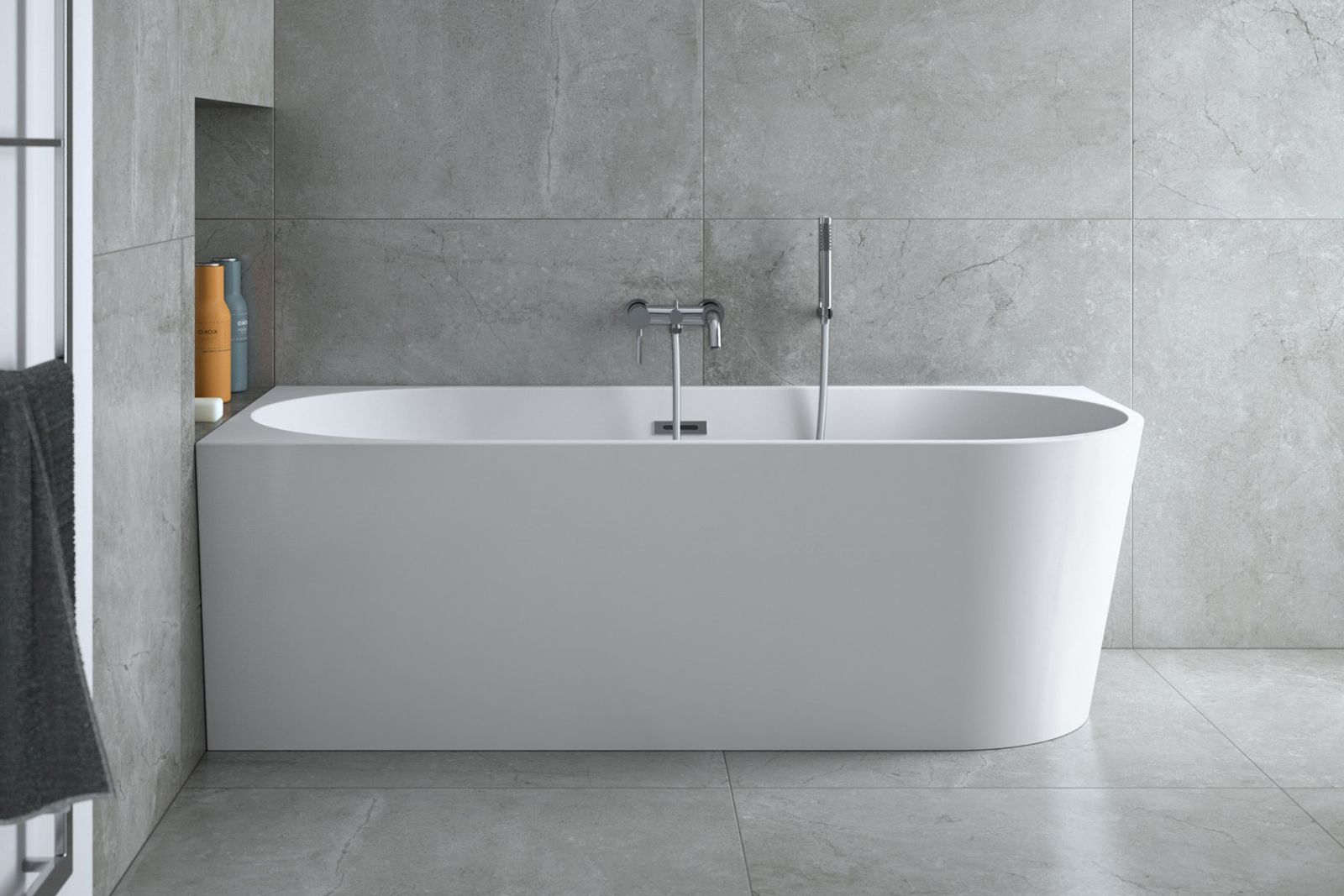 Besco Zoya wanna przyścienna 150x75 cm prostokątna biała #WAS-150-ZL