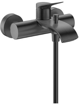 Hansgrohe Vivenis bateria wannowo-prysznicowa ścienna czarny chrom szczotkowany 75423340