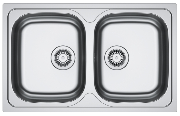 Franke Spark zlewozmywak stalowy 80x50 cm stal 101.0712.234