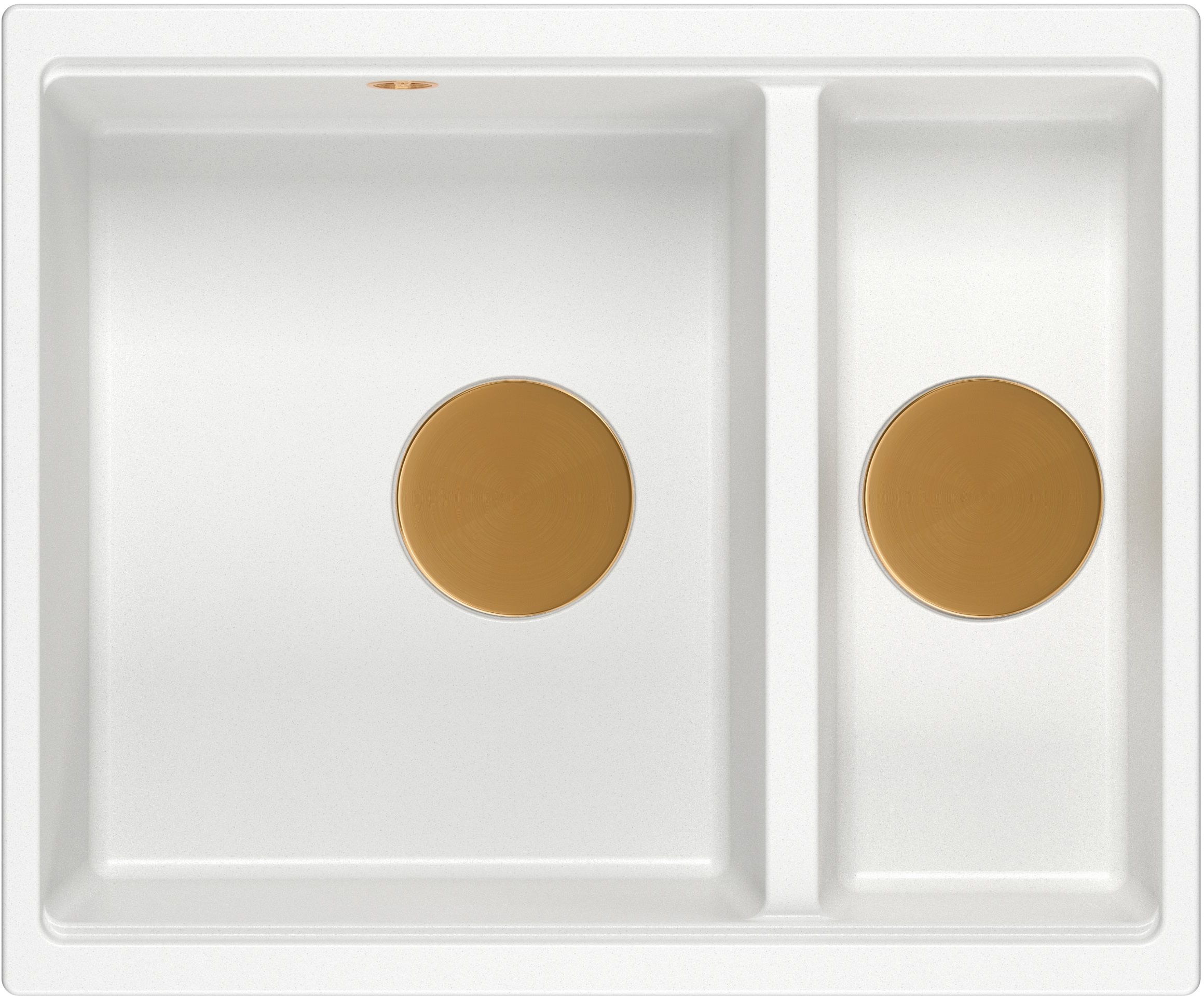 Quadron Logan zlewozmywak GraniteQ 55x46 cm biały HCQL5646U1-C1_U