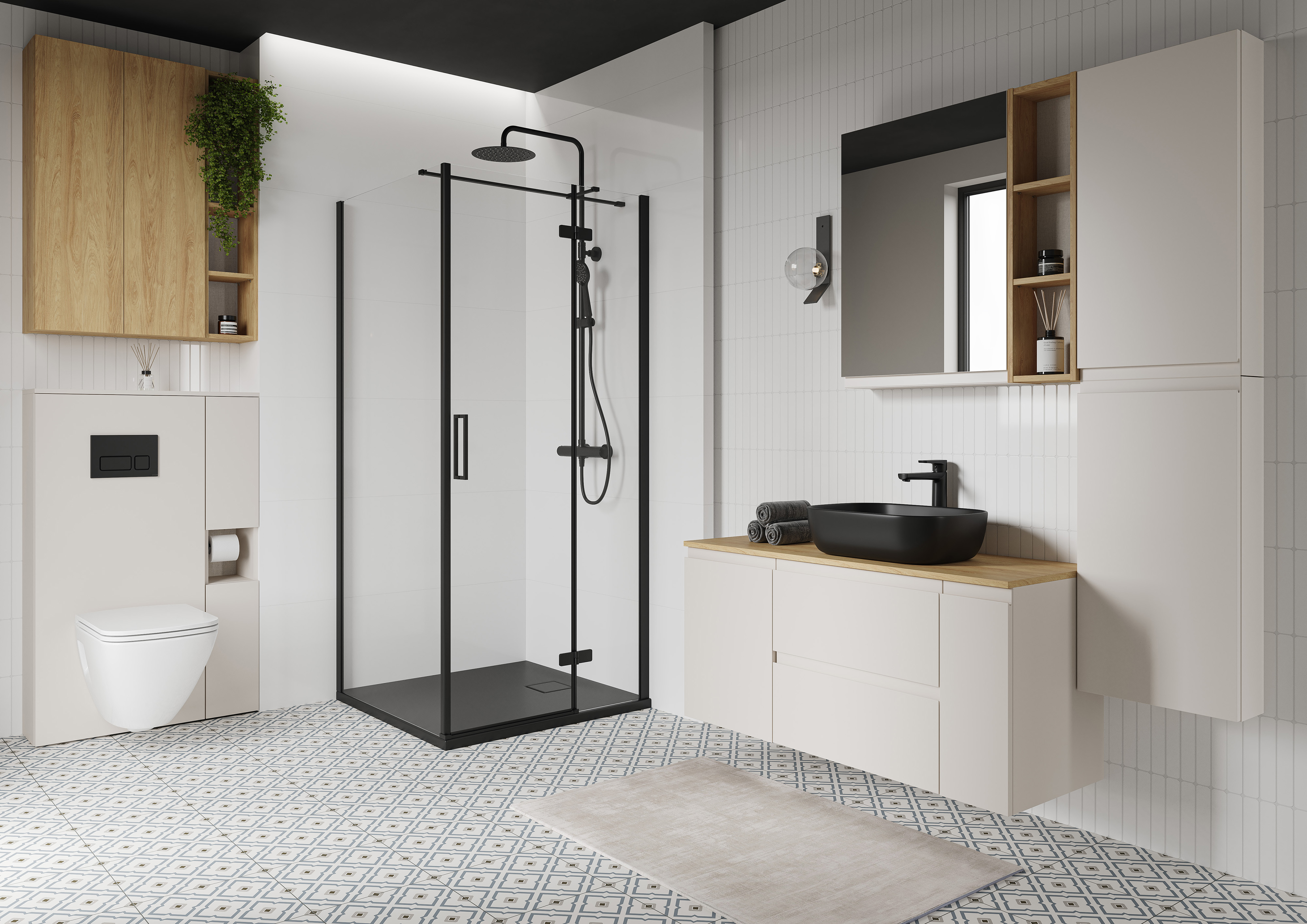 Cersanit Moduo szafka modułowa otwarta górna do stelaża 20 cm dąb hikora S1026-045