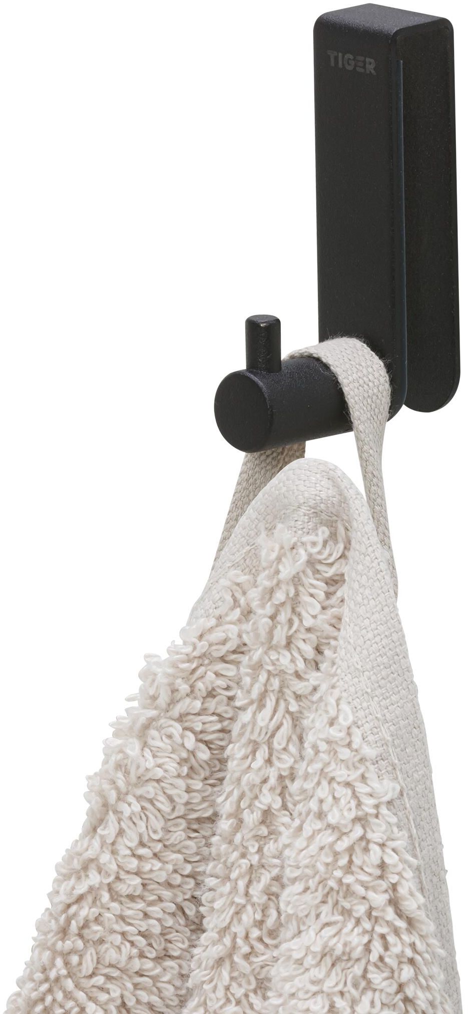 Tiger Rhino wieszak na ręcznik haczyk na kabinę prysznicową czarny mat 800723 - Wysyłka w 24h