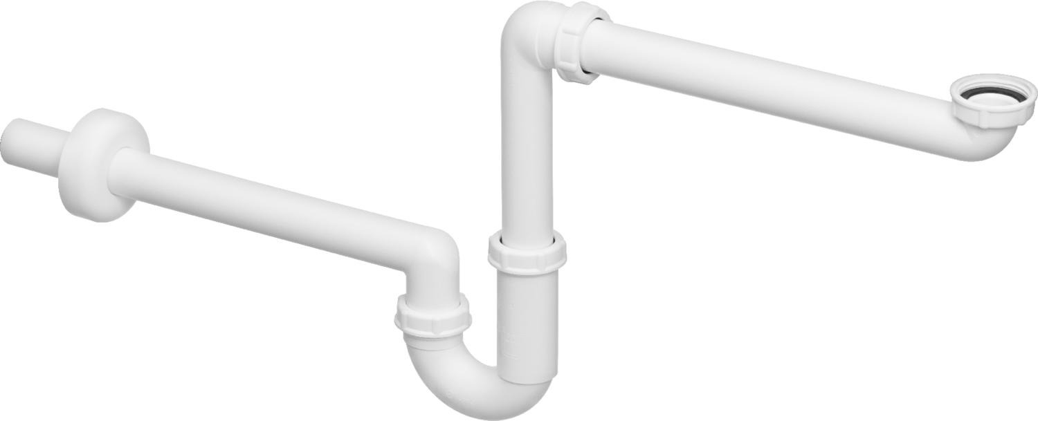 Viega syfon do umywalki rurowy biały 606237