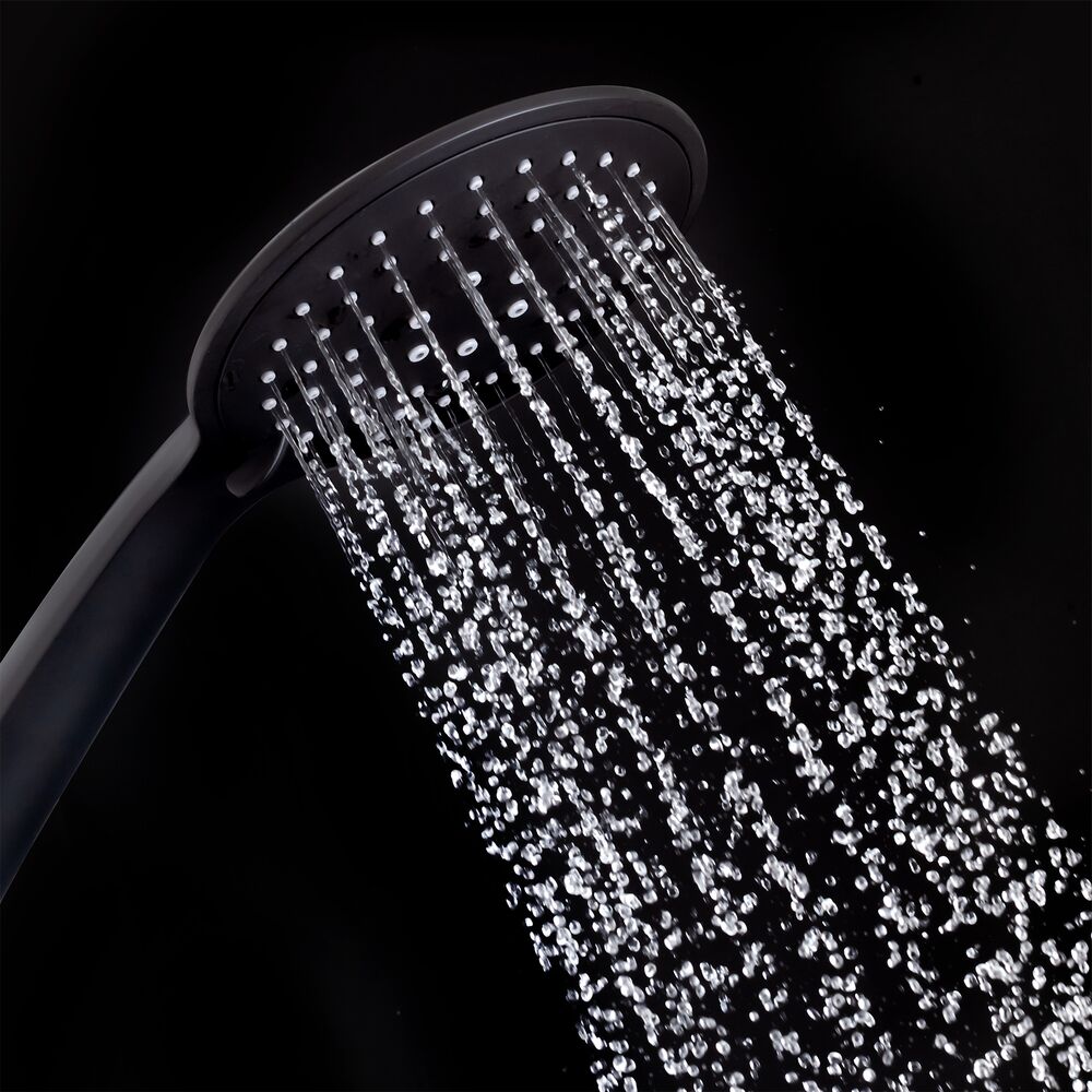 Tiger Twiss zestaw prysznicowy ścienny termostatyczny z deszczownicą czarny 1714840746