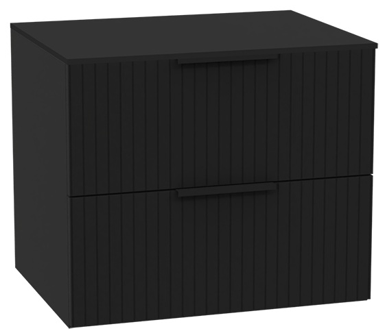 Zestaw Excellent Tuto 2.0 szafka 60 cm podumywalkowa wisząca z blatem czarny MLEX.2172.K.60.031B.BKBK