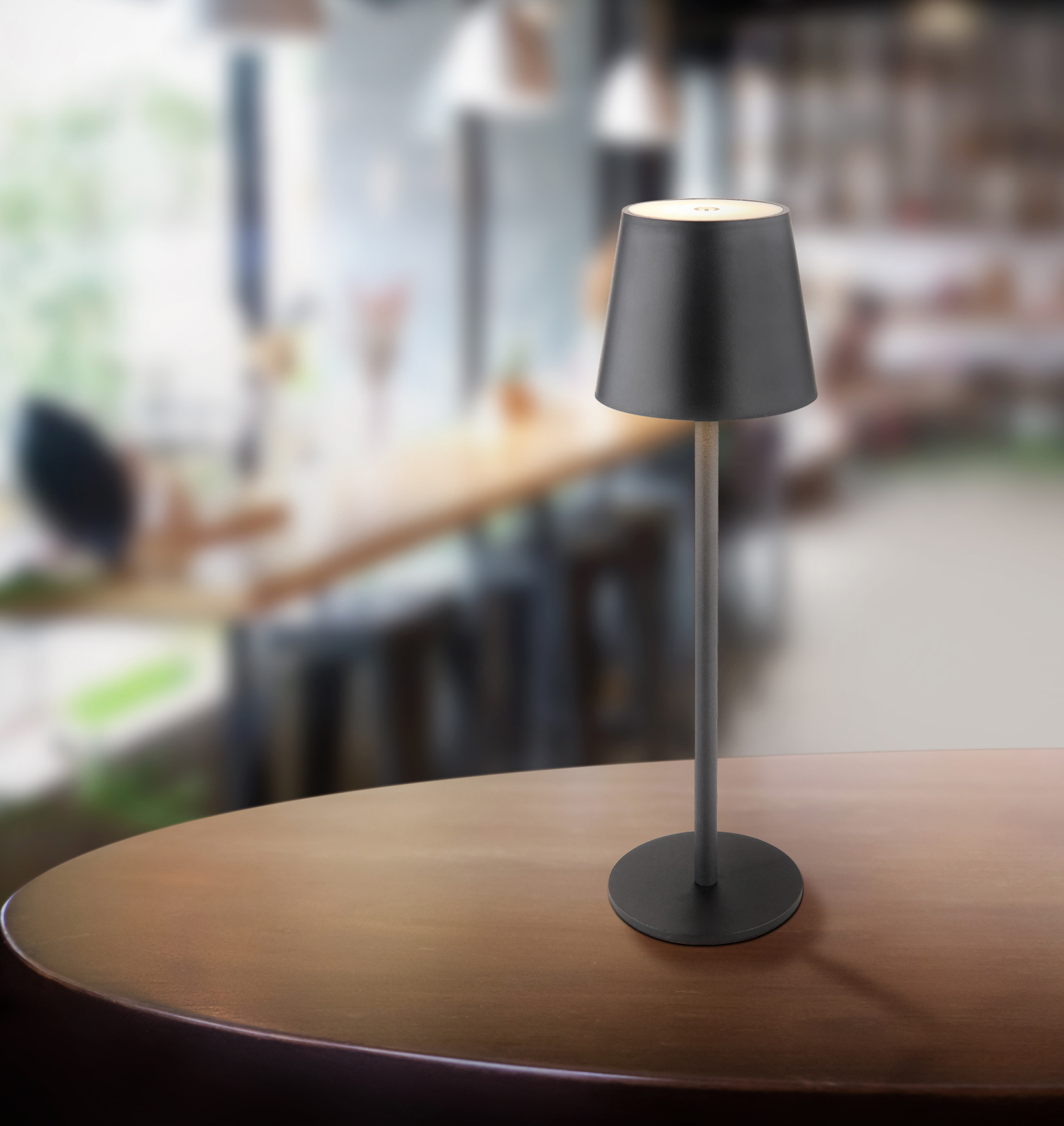 Globo Lighting Vannie lampa stołowa 1x3 W biała-czarna 58438G