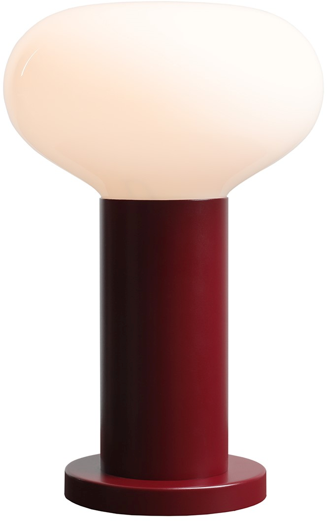 Aldex Flo S lampa stołowa 1x10 W czerwona 7000B27_S