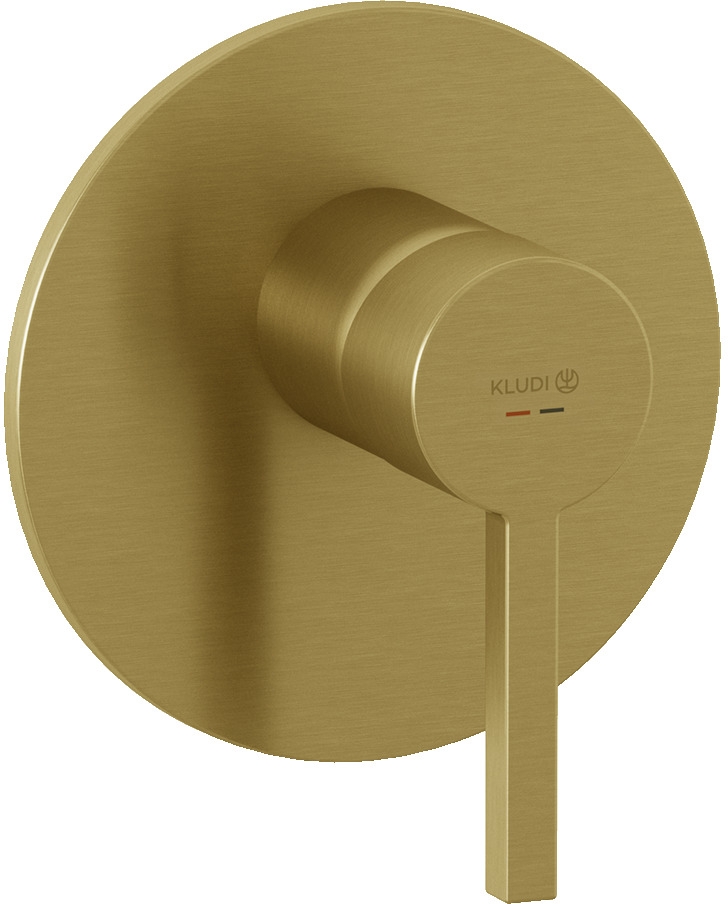 Kludi Nova Fonte Puristic bateria prysznicowa podtynkowa złoty szczotkowany 20755N015