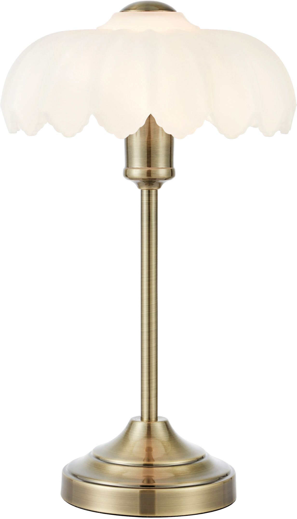 Markslöjd Kurage lampa stołowa 1x40 W biała-antyczny mosiądz 109179