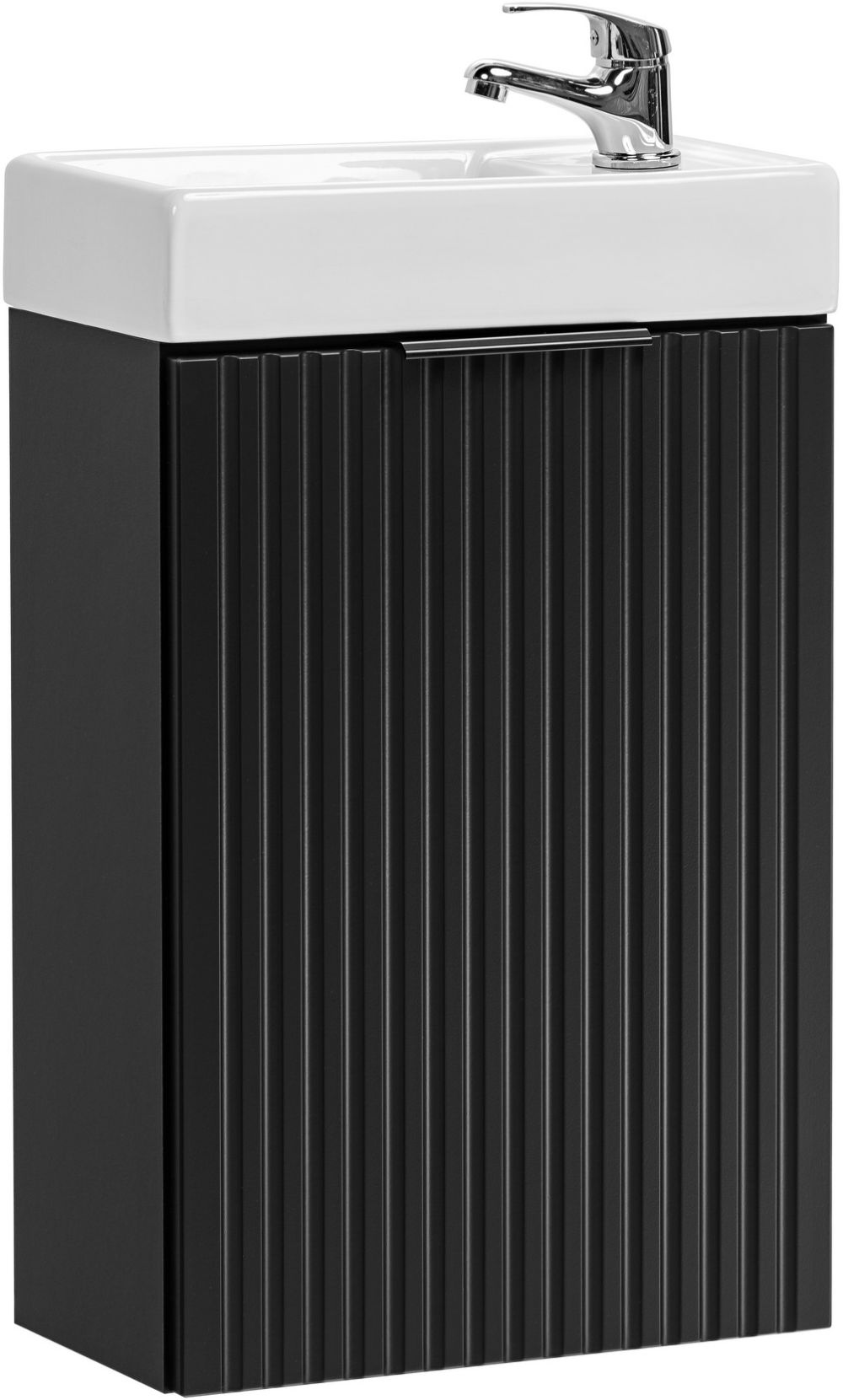 Zestaw Comad Adel Black umywalka z szafką 40 cm czarny/biały (ADELBLACK8240B1D, UMVEDEA40) - Wysyłka w 24h