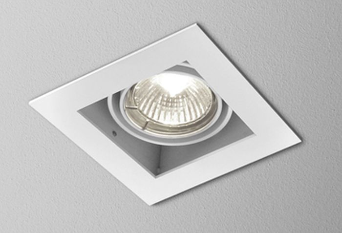 Aqform Squares lampa do zabudowy 1x50W biała struktura 36811-0000-U8-PH-13