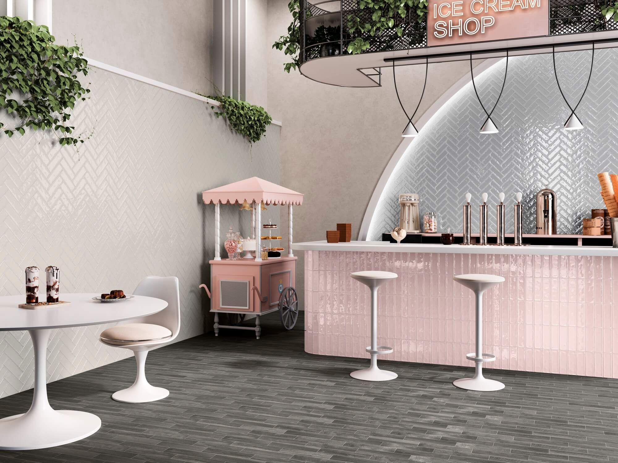 El Barco Kendal dekor ścienny 20x6,5 cm beżowa-biała