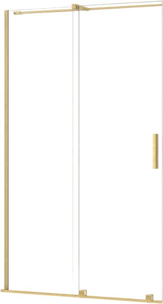 Rea Montana drzwi prysznicowe 140 cm rozsuwane złoty szczotkowany/szkło przezroczyste REA-K2499