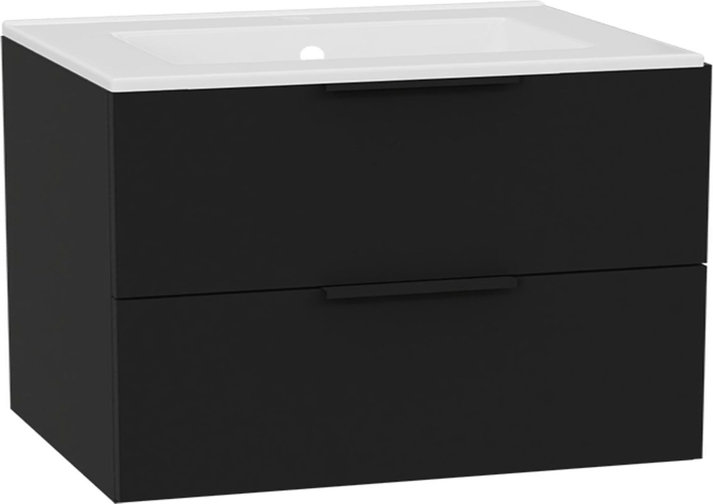 Excellent Tuto 2.0 front szafki 80x2x24.6 cm podumywalkowa wisząca czarny mat MLEX.2151.800.02.BK