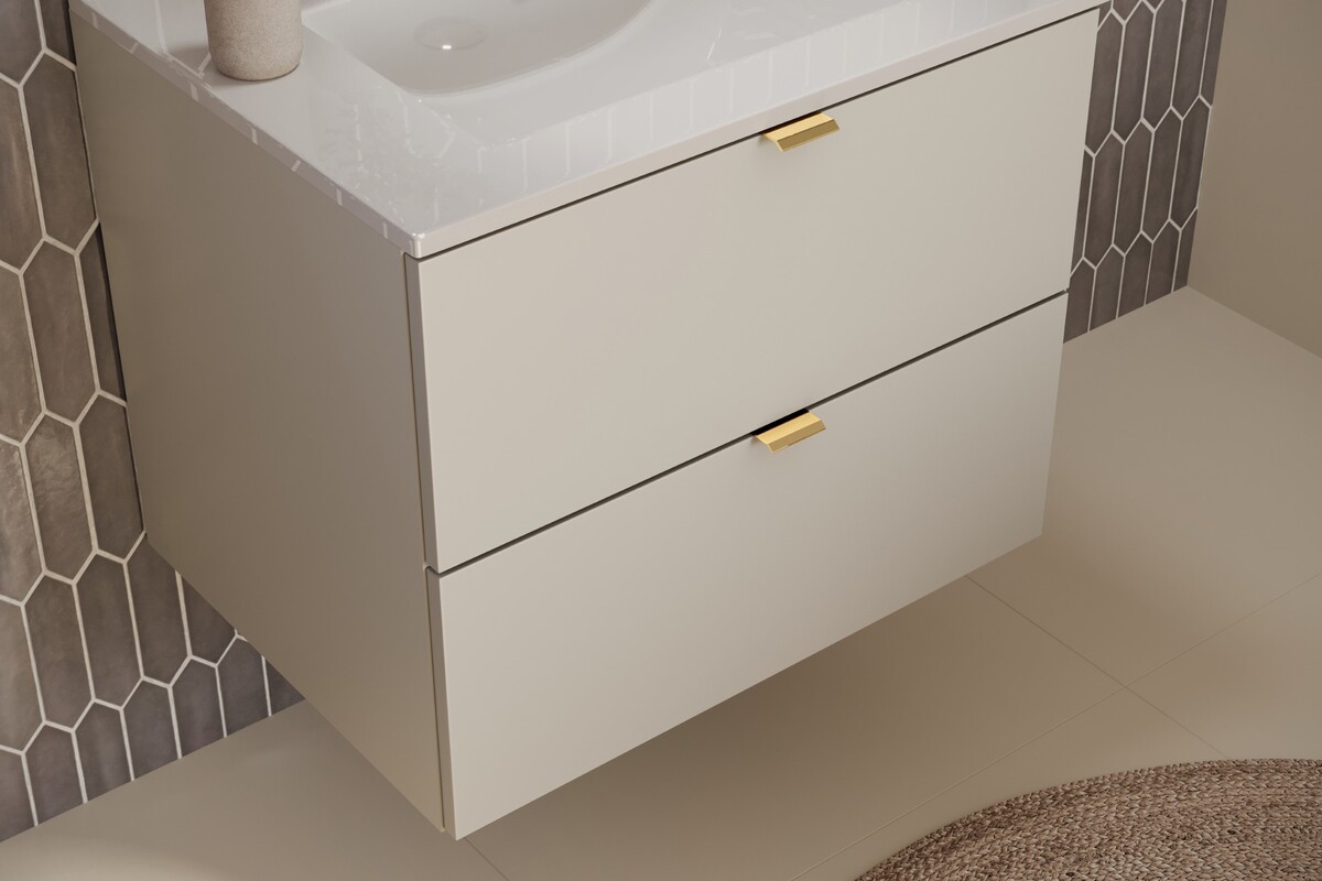 Zestaw Comad Dalia Cashmere szafka 60 cm podumywalkowa z blatem dąb/kaszmir SET-DC B NAT CREMONA 60CM