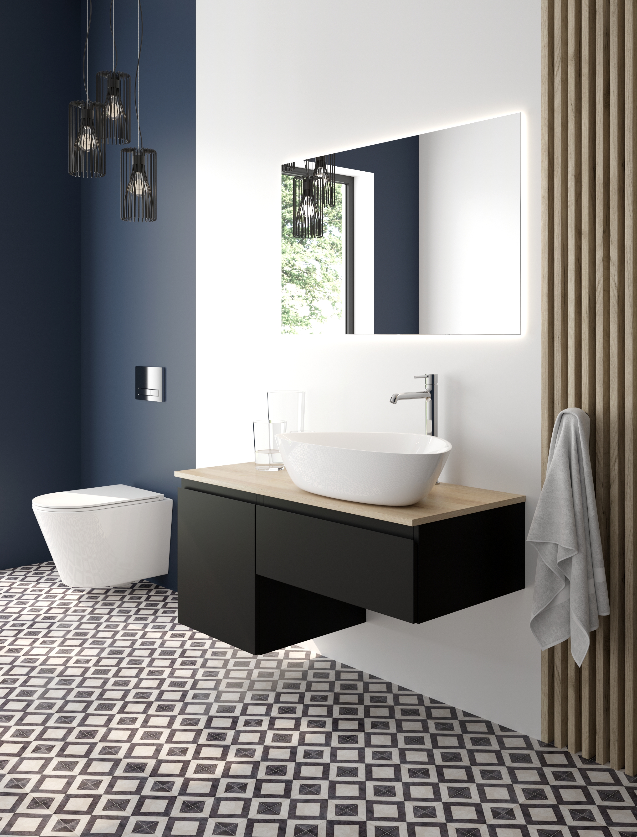 Oltens Vala umywalka 59x39 cm nablatowa owalna z powłoką SmartClean biała 40825000 - Wysyłka w 24h