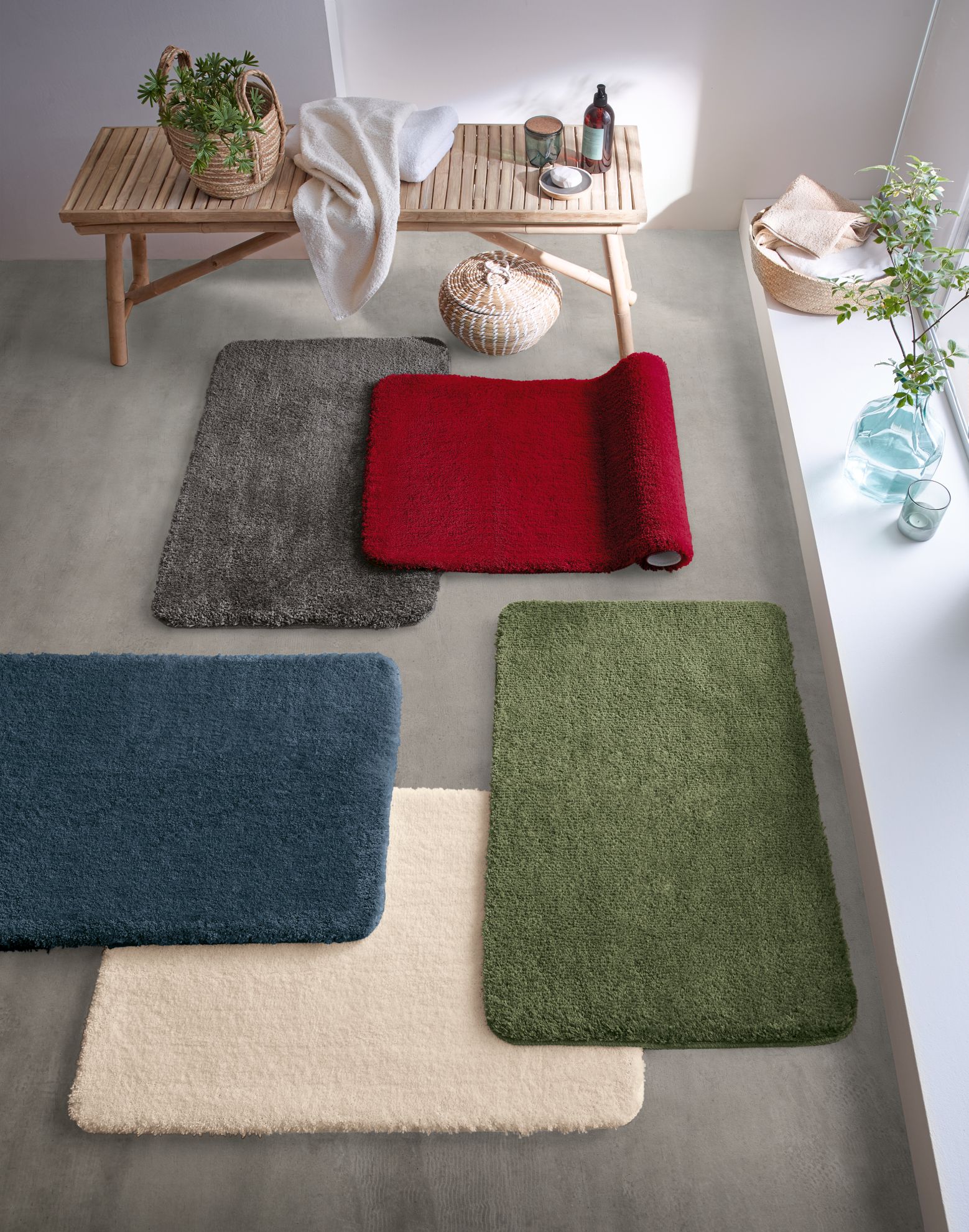 Kleine Wolke Marco dywanik łazienkowy 60x90 cm poliester ciemny szary 9184901519