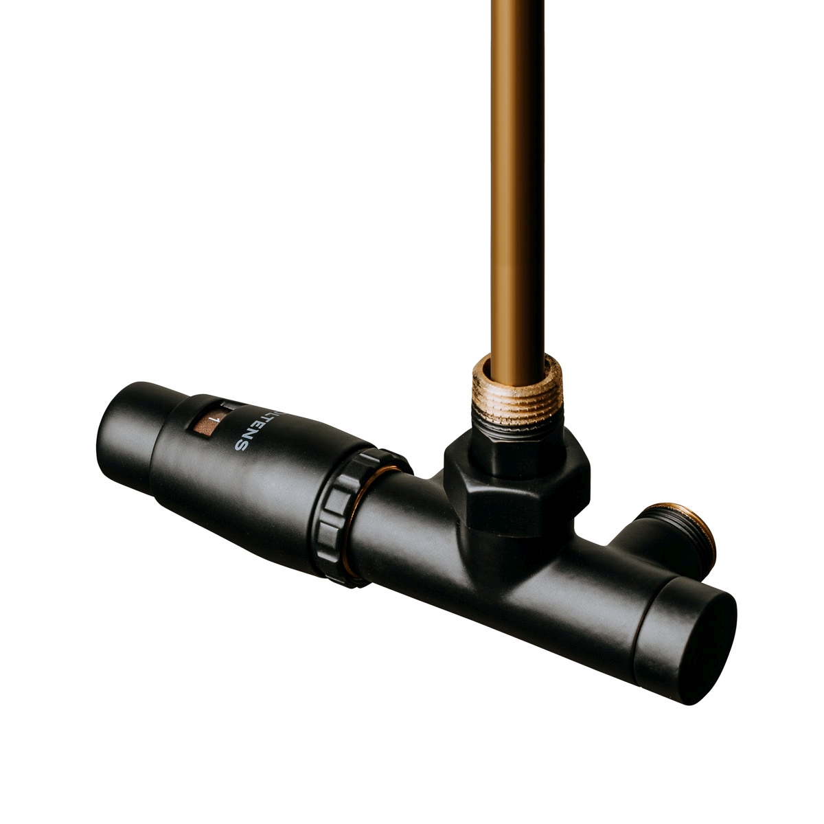 Oltens Varmare Ventil zestaw termostatyczny grzejnikowy jednootworowy lewy czarny mat 55905300 - Wysyłka w 24h