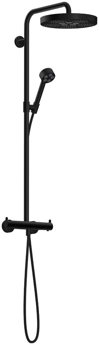 Axor One zestaw prysznicowy ścienny termostatyczny czarny 48795670