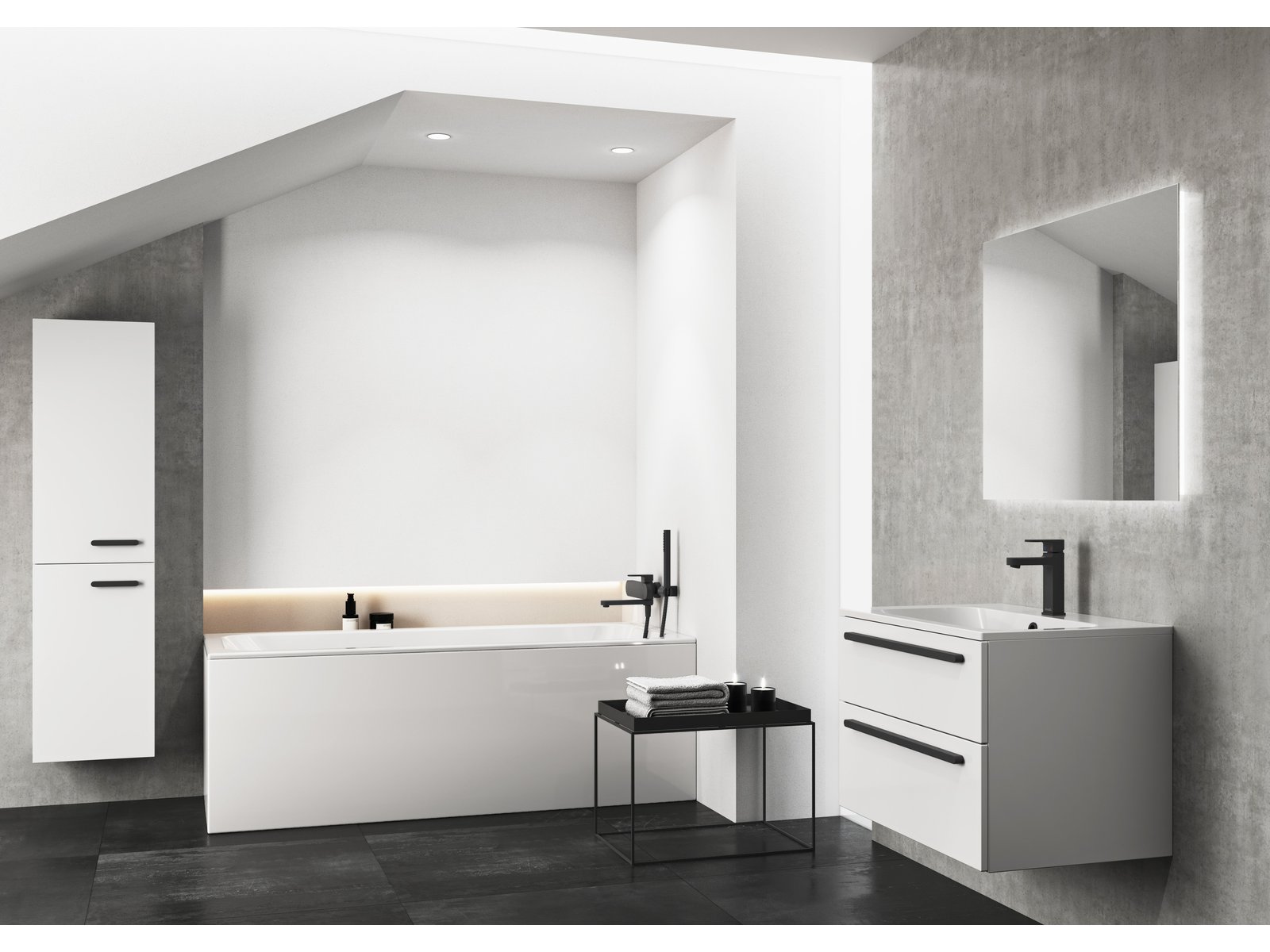 Ravak boczny panel do wanny 70 cm lewy biały X000001699