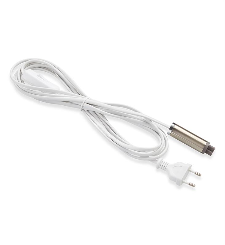 Markslöjd Expand kabel zasilający 350 cm z przełącznikiem biały/stal 107522 - Wysyłka w 24h