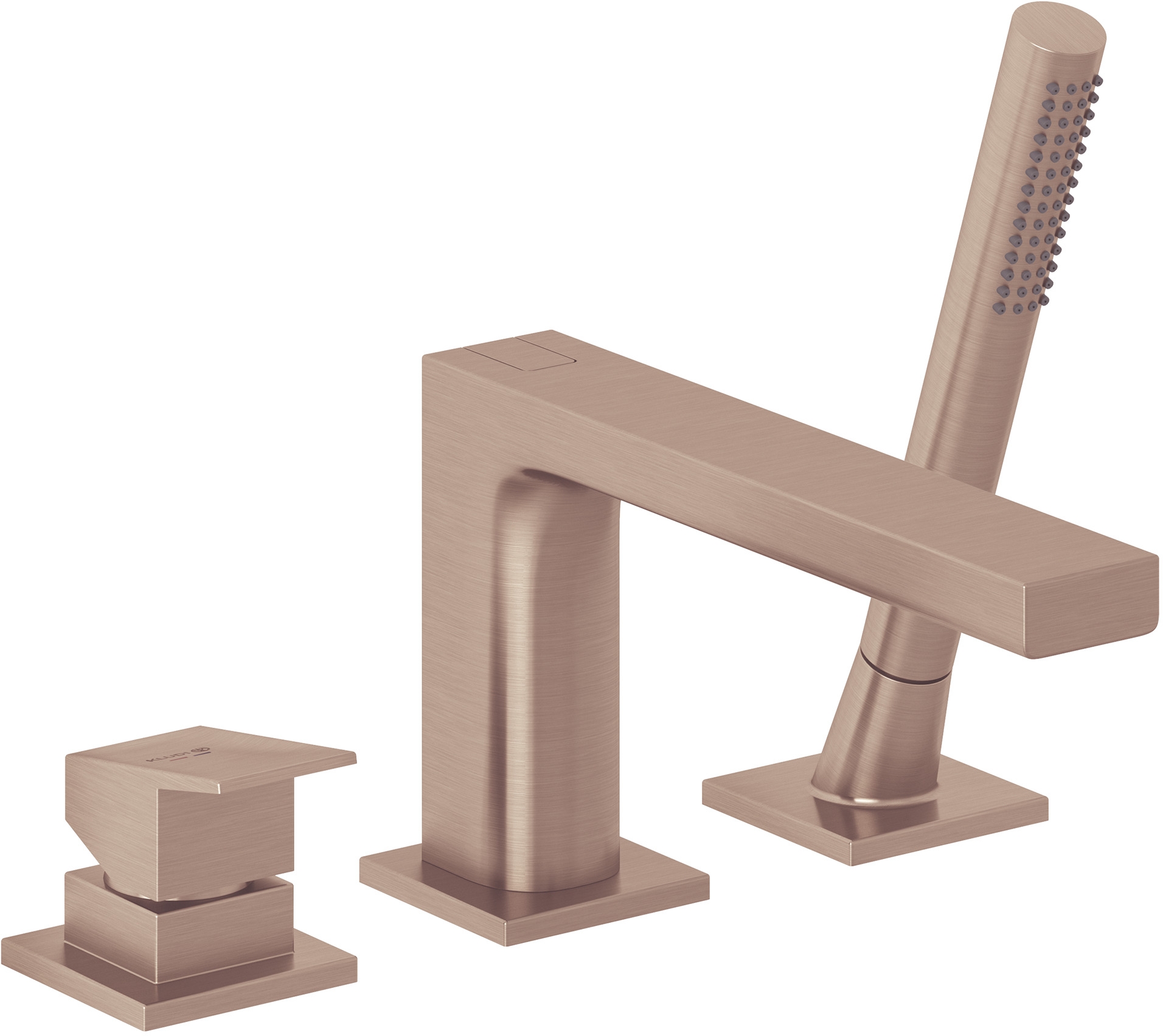 Kludi Decus bateria wannowo-prysznicowa nawannowa brąz szczotkowany 54448N175