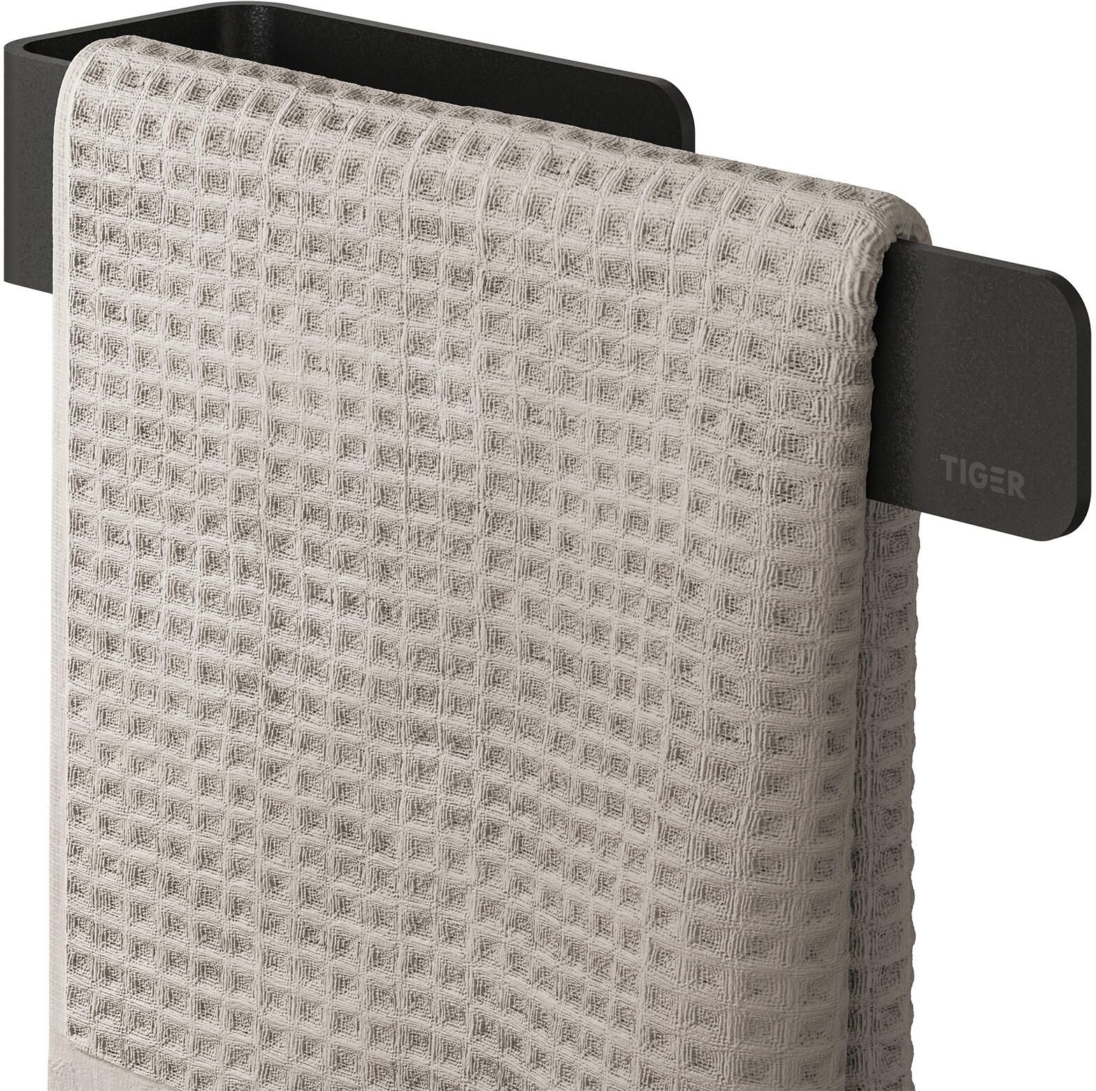 Tiger Mini wieszak na ręcznik czarny mat 800750 - Wysyłka w 24h