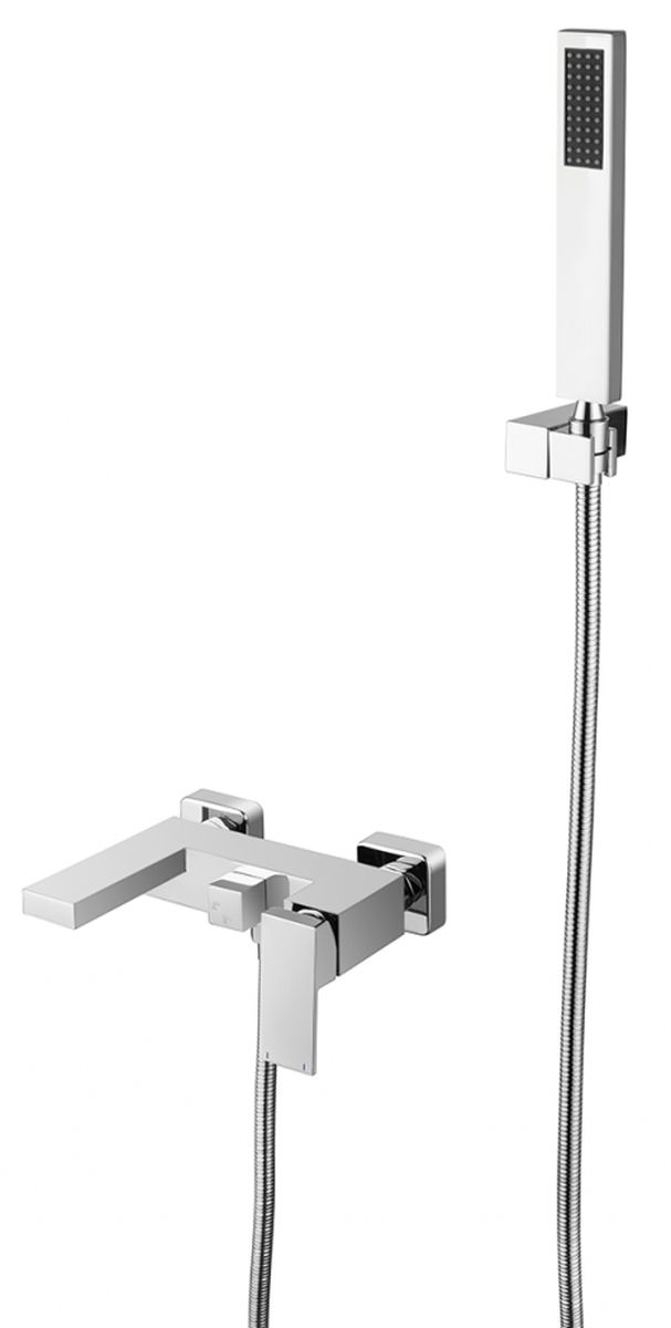 Besco Varium Modern zestaw wannowo-prysznicowy ścienny chrom BW-MVS-CH