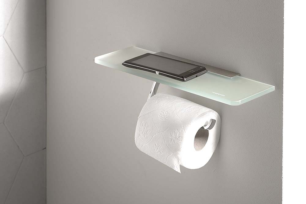 Sapho półka 30 cm szklana ścienna szkło satynowe 22479