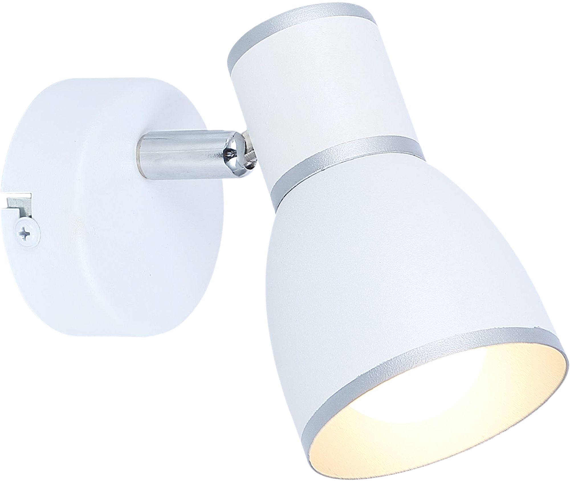 Candellux Fido kinkiet 1x40W biały/chrom 91-63366 - Wysyłka w 24h