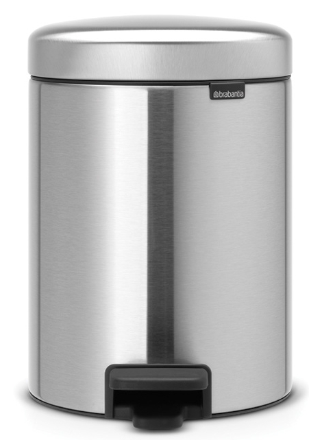 Brabantia NewIcon kosz na śmieci 5 l pedałowy stal mat 112645