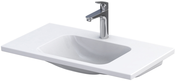 Oristo Cera umywalka 80x46 cm meblowa prostokątna biała UME-CE-80-91