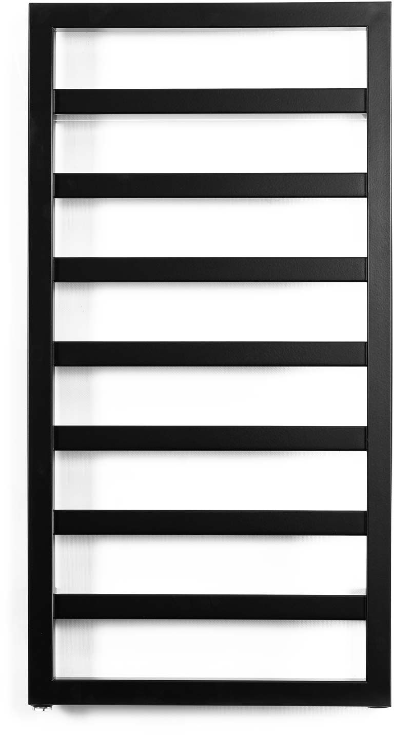 Enix Billo grzejnik łazienkowy dekoracyjny 83x43 cm czarny mat BL0043008302130N2000