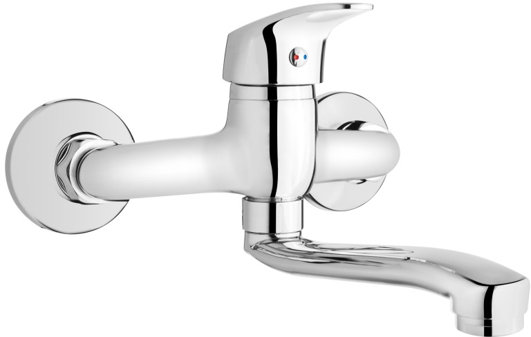 Invena Ava New bateria kuchenna ścienna chrom BC-06-001