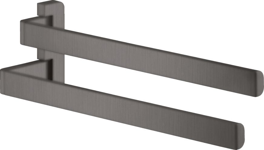 Axor Universal wieszak na ręcznik podwójny czarny chrom szczotkowany 42821340