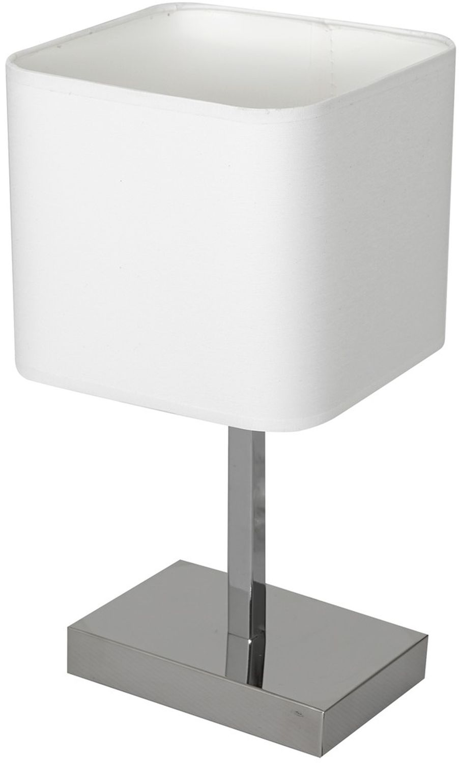 Milagro Napoli lampa stołowa 1x60W biała/chrom ML6363