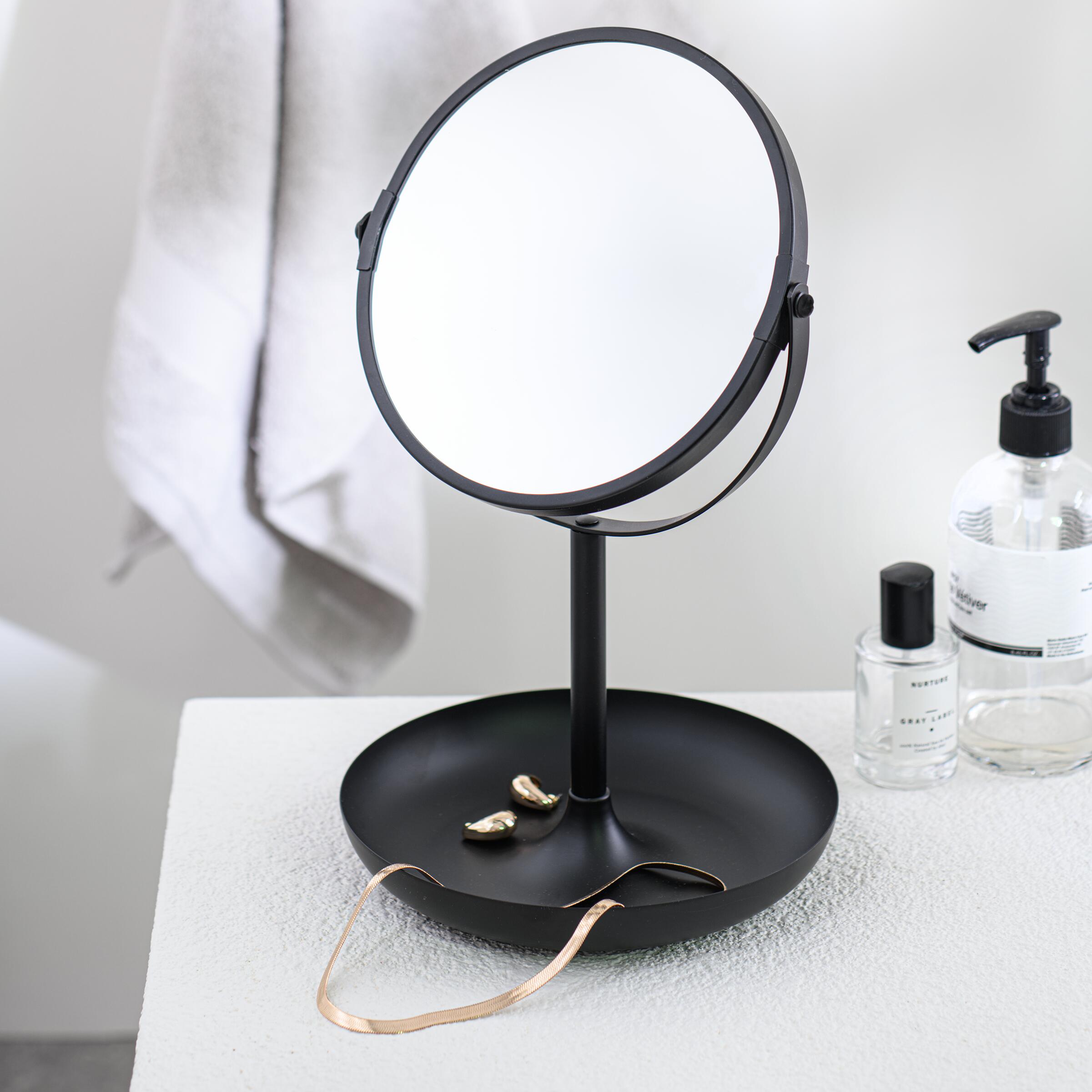 Sealskin Brix lusterko kosmetyczne 18x31,5 cm okrągłe czarny 800811