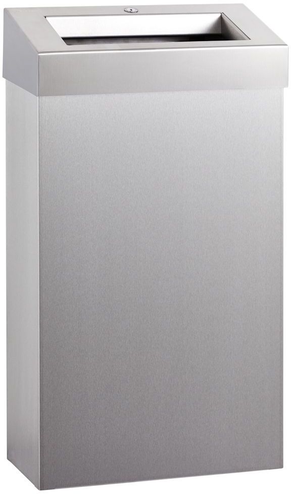 Merida kosz na śmieci 27 l otwarty stal nierdzewna mat KSM106