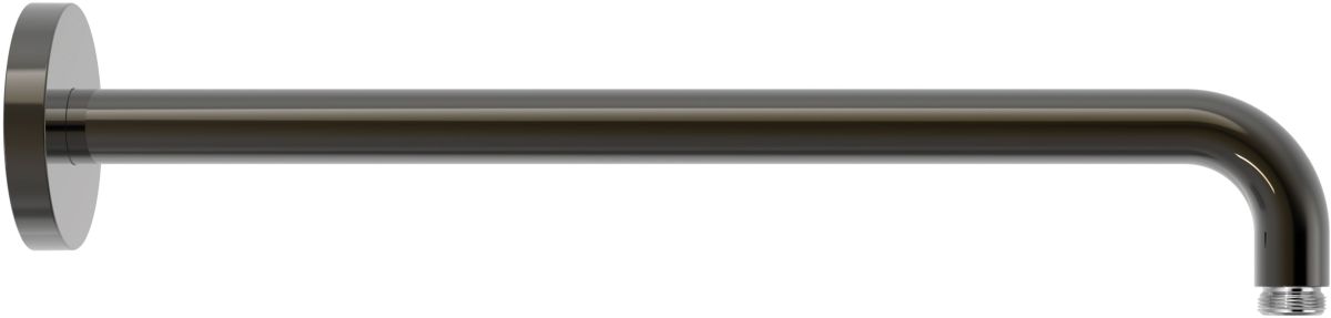 Tres Griferia ramię prysznicowe 40 cm ścienne czarny metalizowany 13462104KM