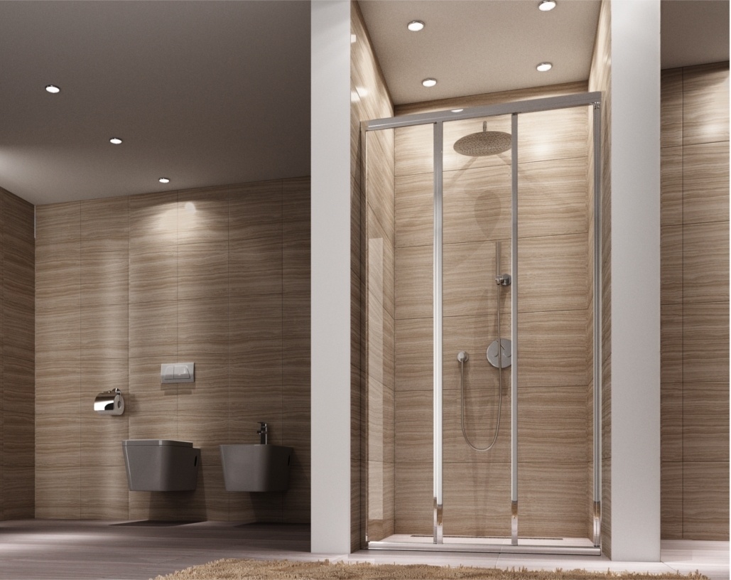 Rea Alex drzwi prysznicowe 90 cm rozsuwane chrom połysk/szkło przezroczyste REA-K0549 - Wysyłka w 24h