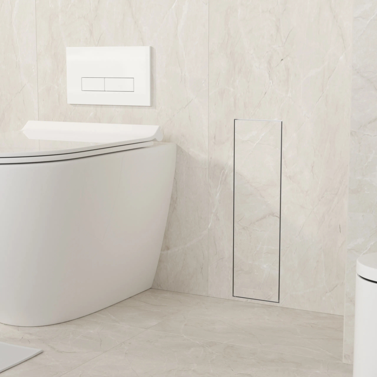 Balneo Wall-Box Brush L schowek na szczotkę toaletową stal B0401060105-02