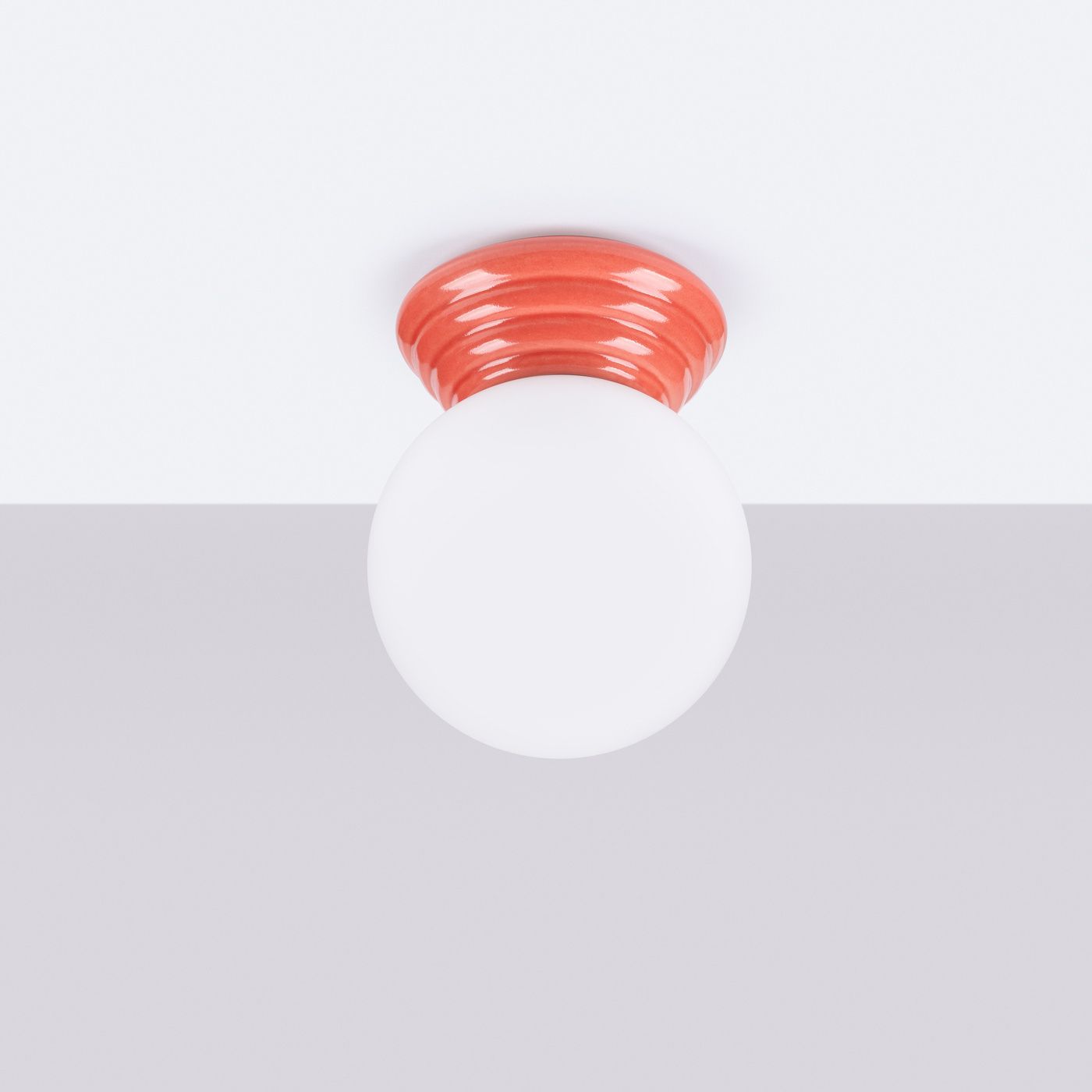 Sollux Lighting Zori lampa podsufitowa 1x8 W czerwona SL.1901