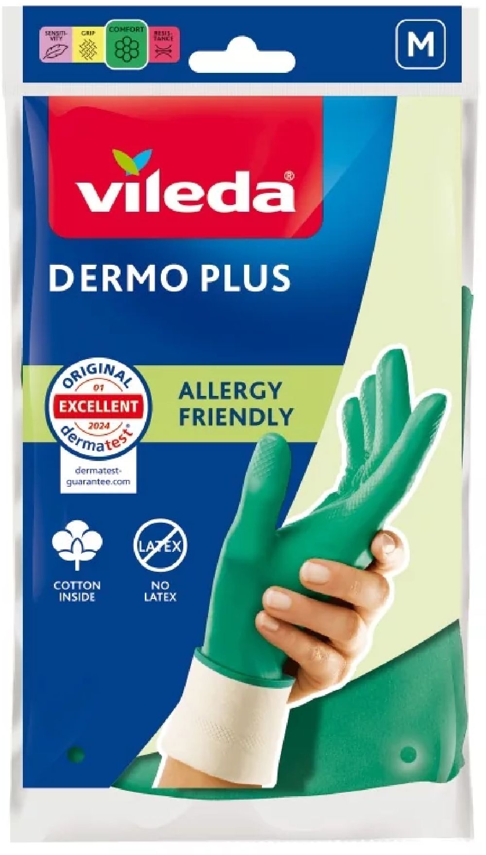 Vileda Dermo Plus rękawice rozmiar M 177720 - Wysyłka w 24h