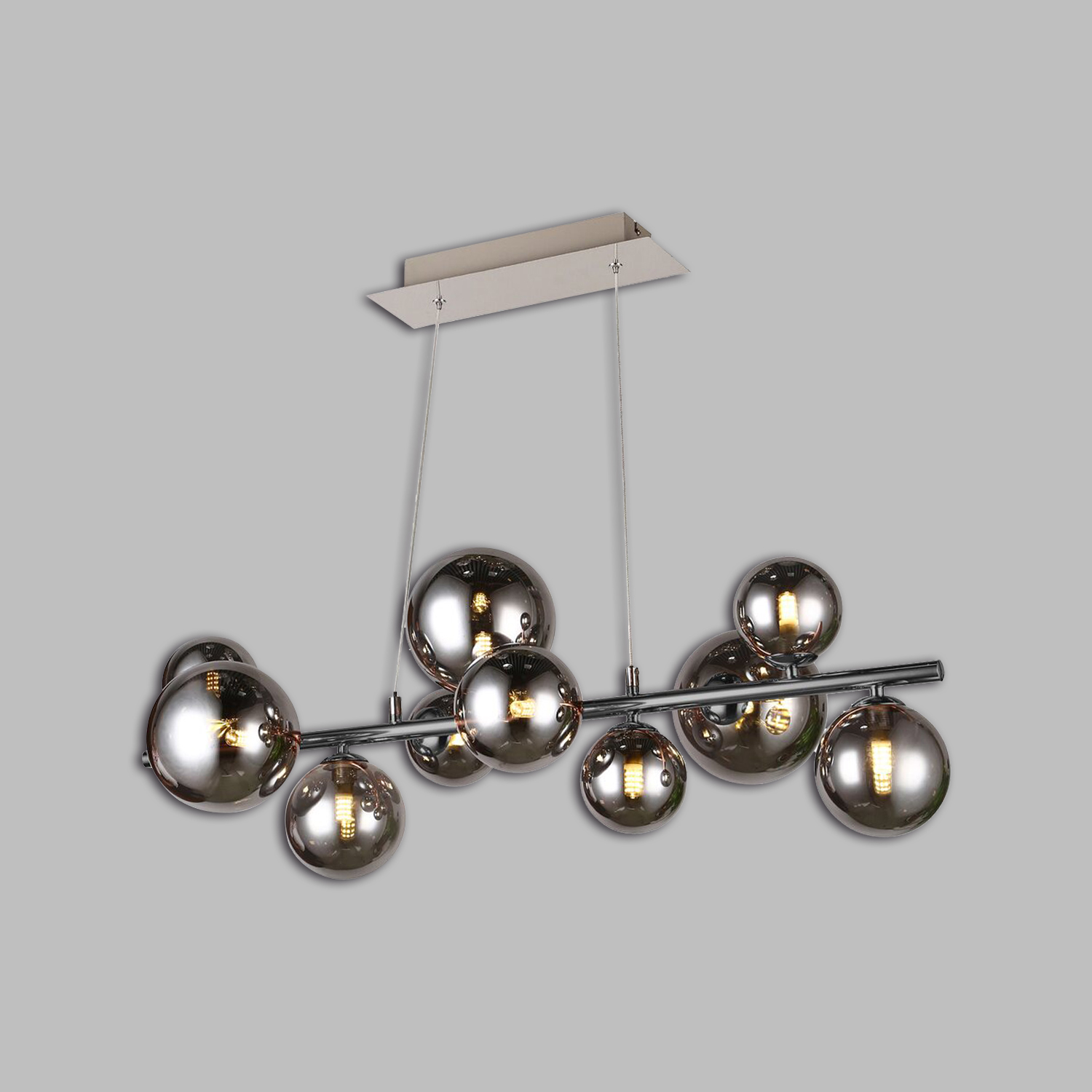 Aviano Sevilla lampa wisząca czarna-chrom 6214-1010