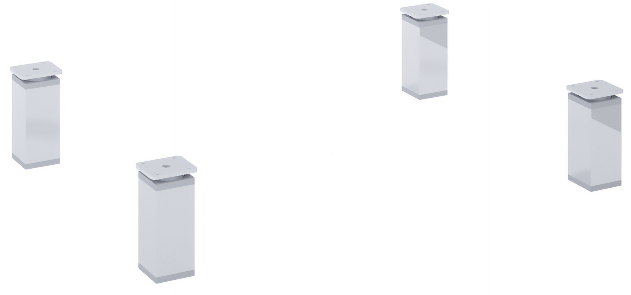 Roca Alpine nóżki do szafki 4 szt. chrom A817003339 - Wysyłka w 24h