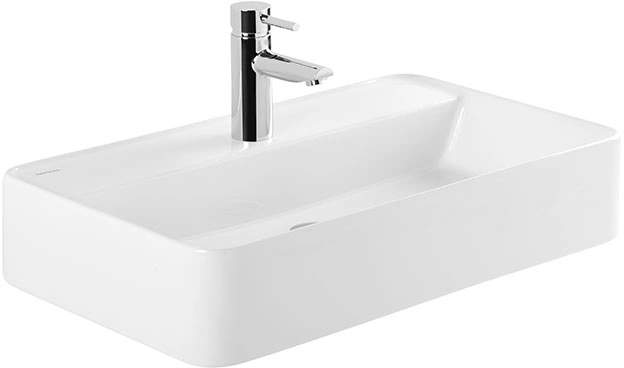 Sanindusa Sanlife umywalka 60x35 cm prostokątna ścienna biała 136900004