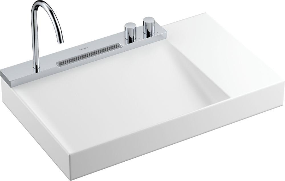 Hansgrohe Avalegra umywalka 78x47,5 cm AquaUnit z baterią biały/chrom 22473000